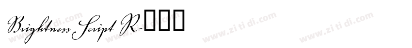 Brightness Script R字体转换